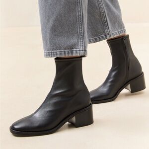 Loeffler Randall Black Heeled Boots (Roxy Bootie)